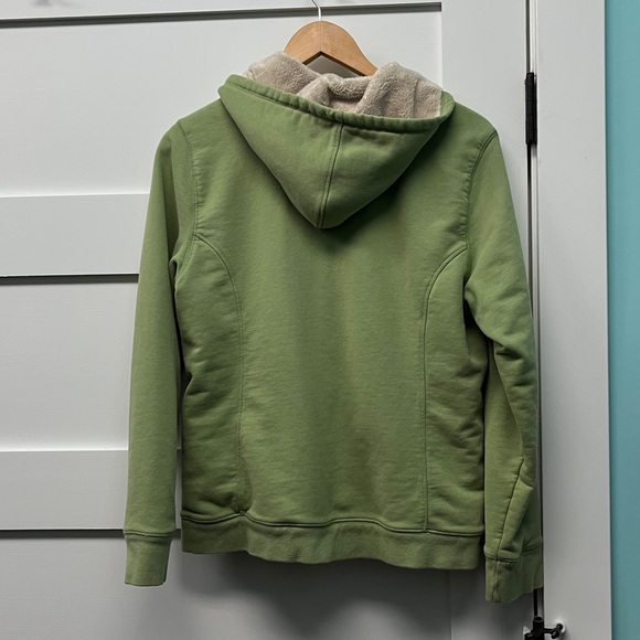 L.L. Bean Green Fleece-Lined Jacket Hoodie size medium - Picture 2 of 3